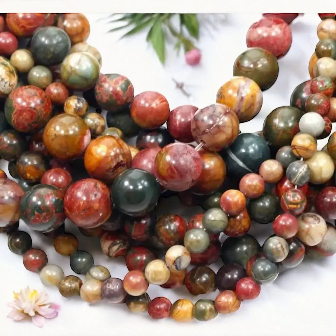 Polychrome Jasper, Polygram Jasper, Desert Jasper or Royal Savannah Jasper
Bracelet - Image #3