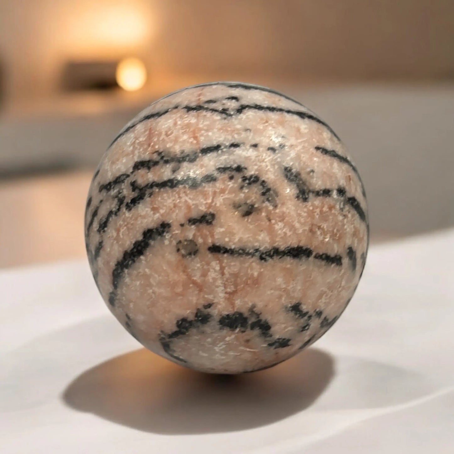 Pink Zebra Jasper Sphere - Image #1