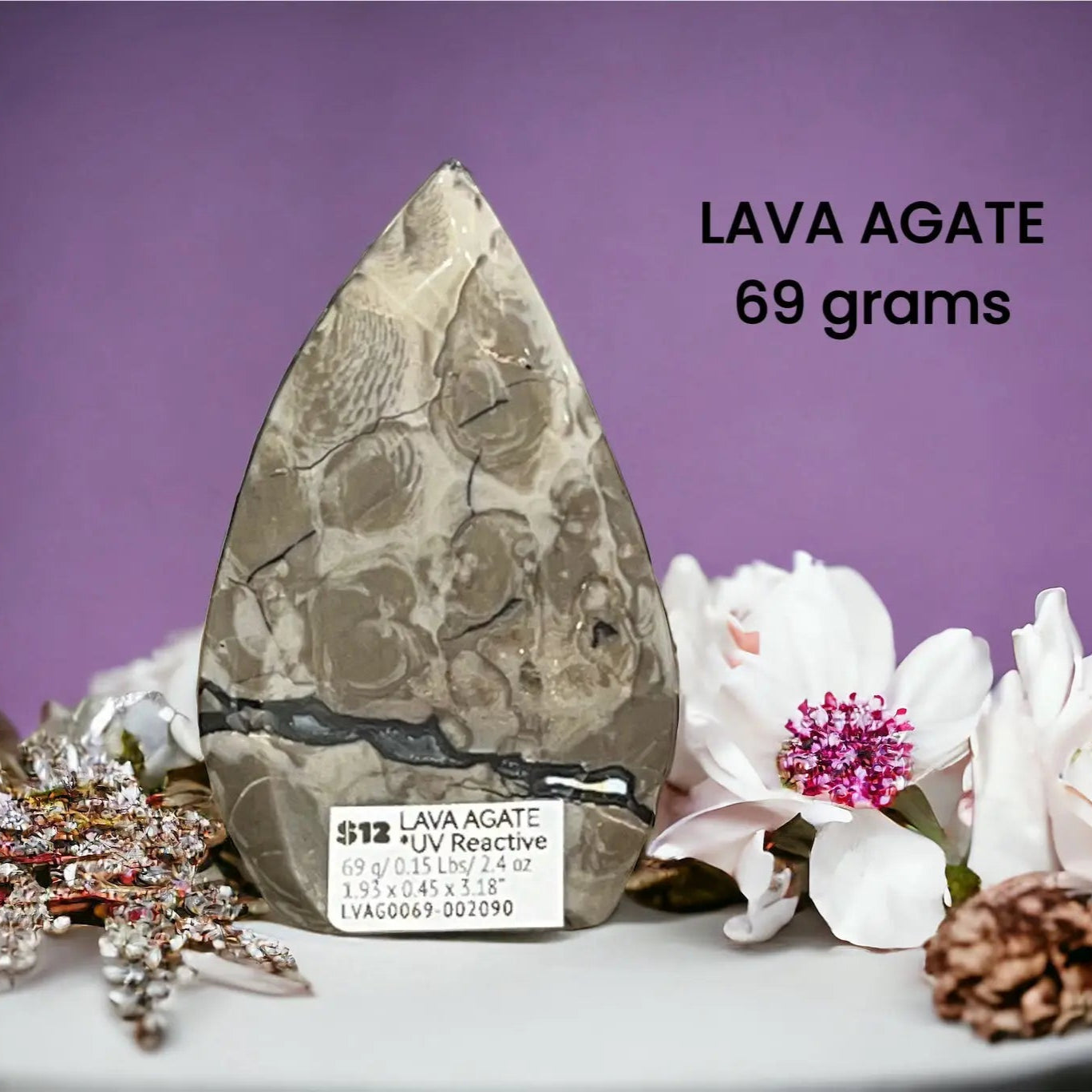 Lava Agate Teardrop Freeform - Image #7