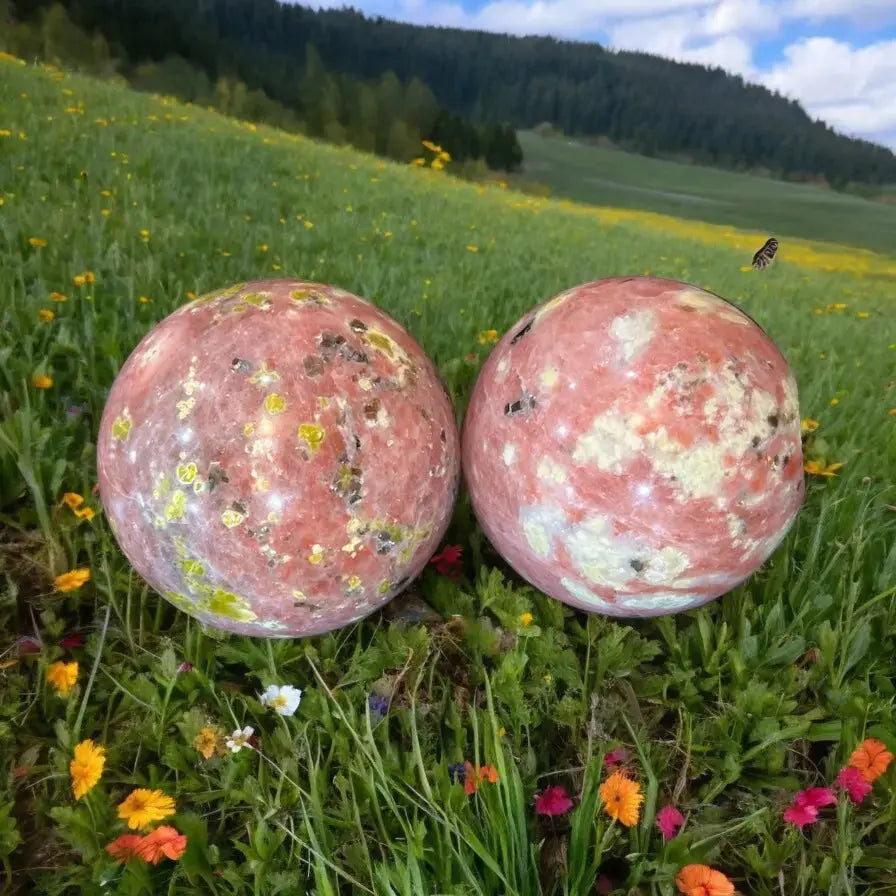 Red Aventurine and Serpentine Sphere - Image #4