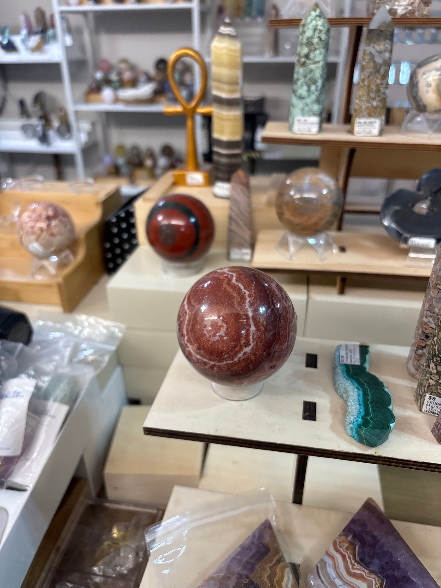 Red Calcite Sphere *
