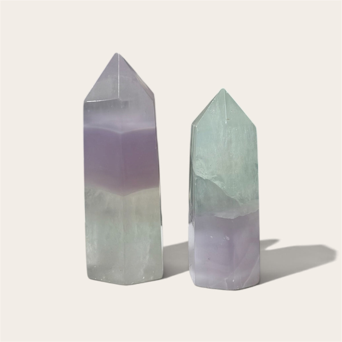 Lavender Fluorite Yttrium Obelisk Tower *