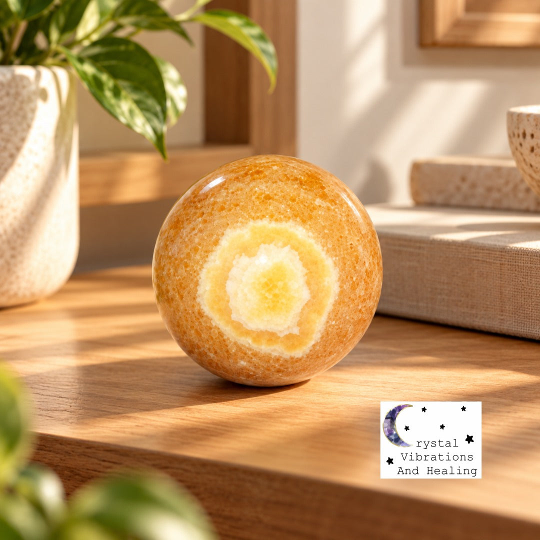 Orange Calcite Sphere **