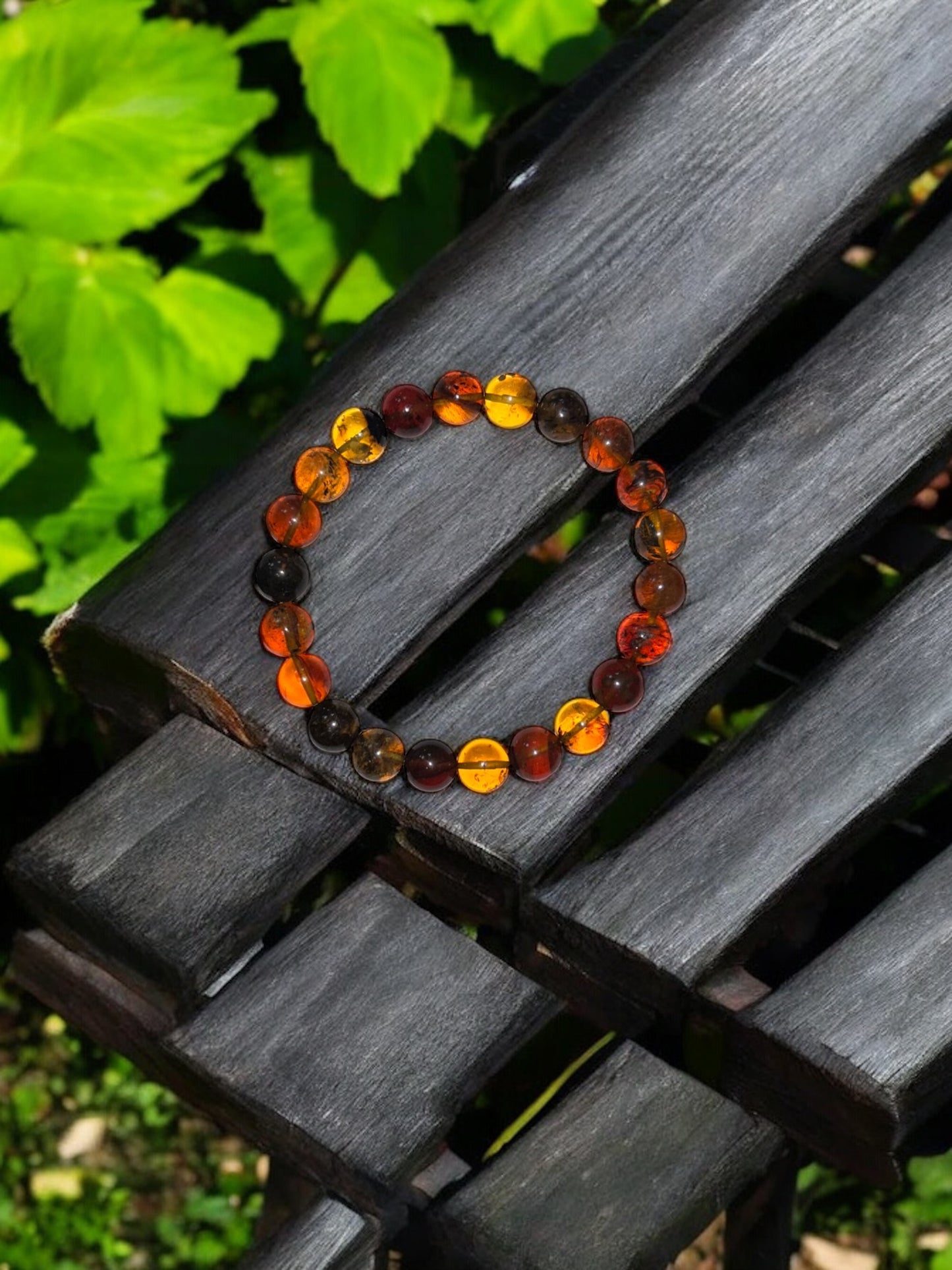 Beeswax Amber Bracelet **