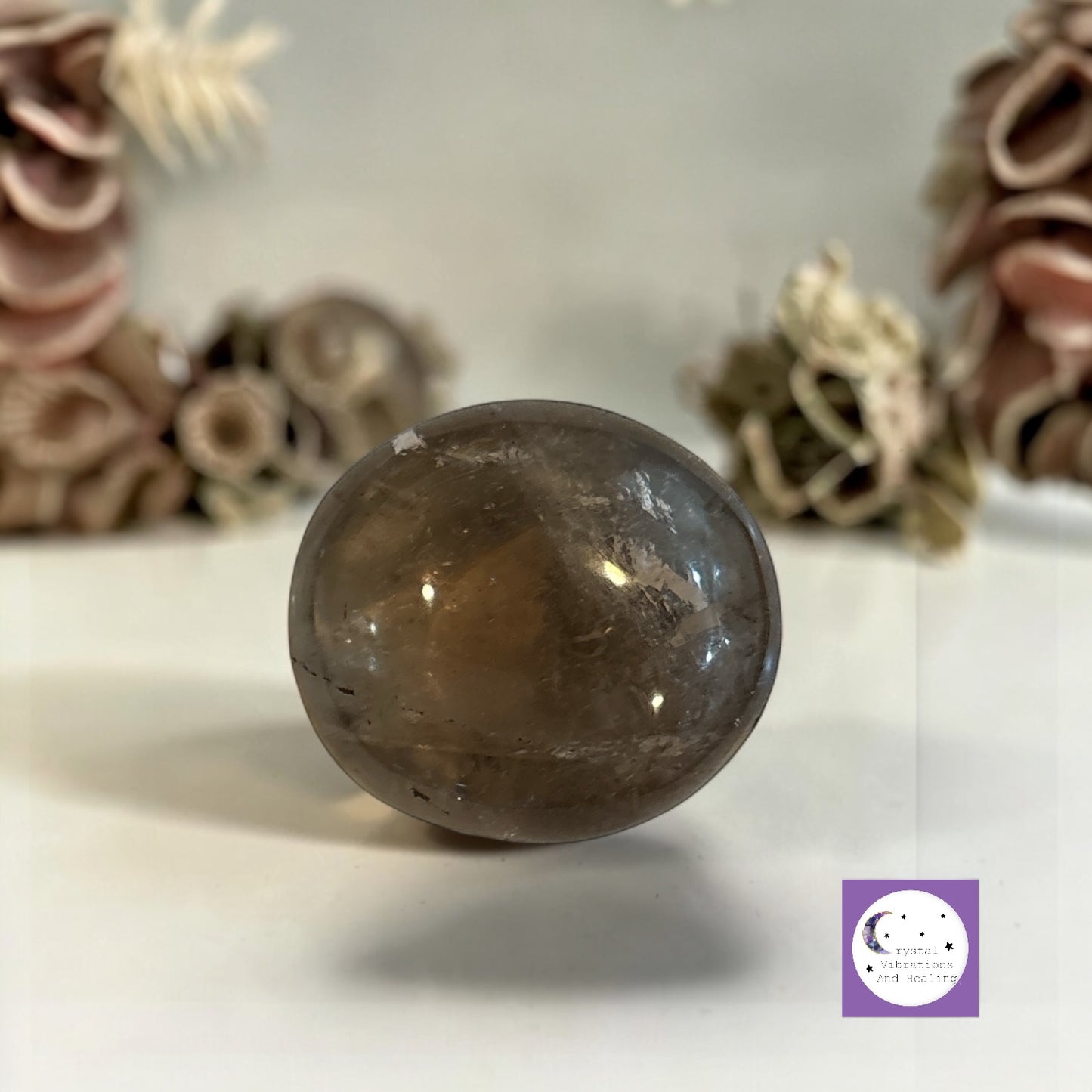 Smokey Quartz Palm Stone