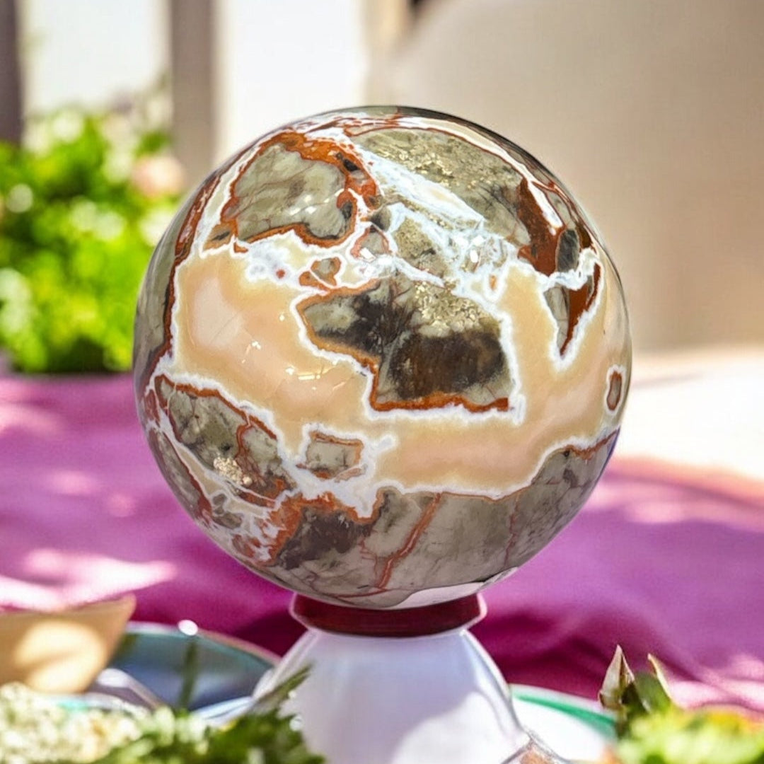 Money Agate Sphere **