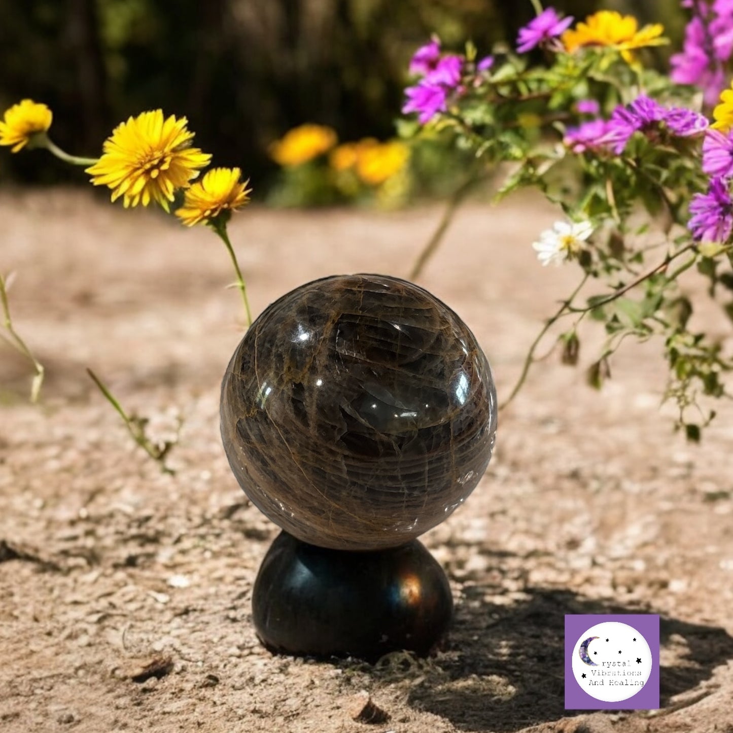 Black Moonstone Sphere *