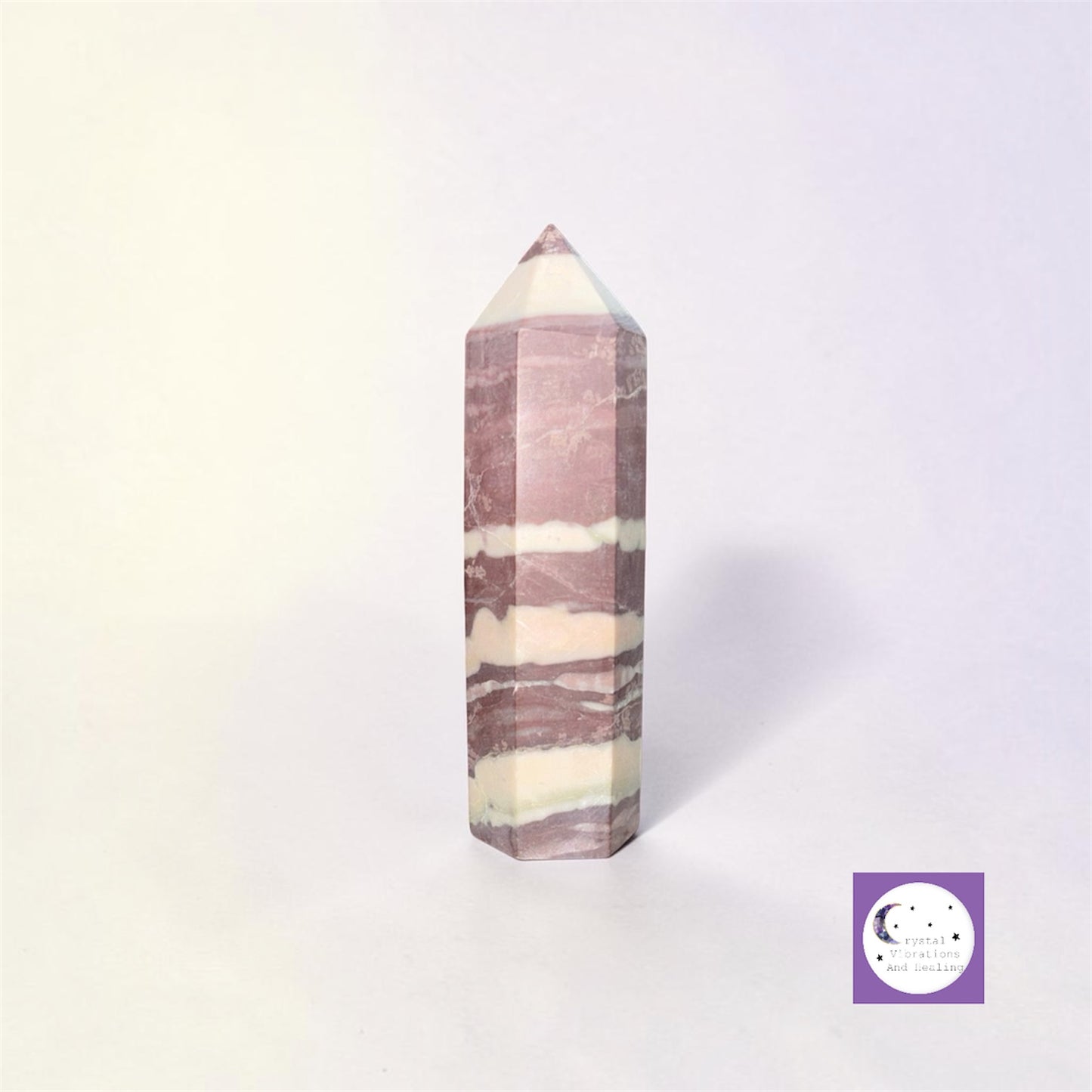 Chocolate Zebra Jasper Tower Obelisk Point **