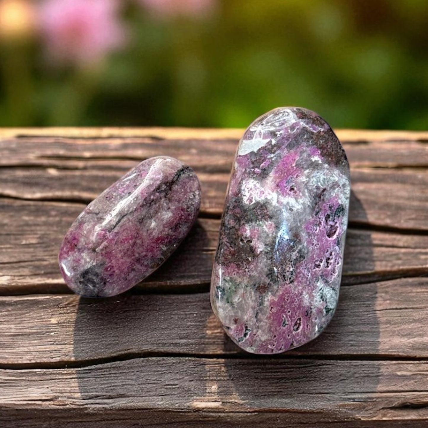 Cobalt Calcite Palm Stone