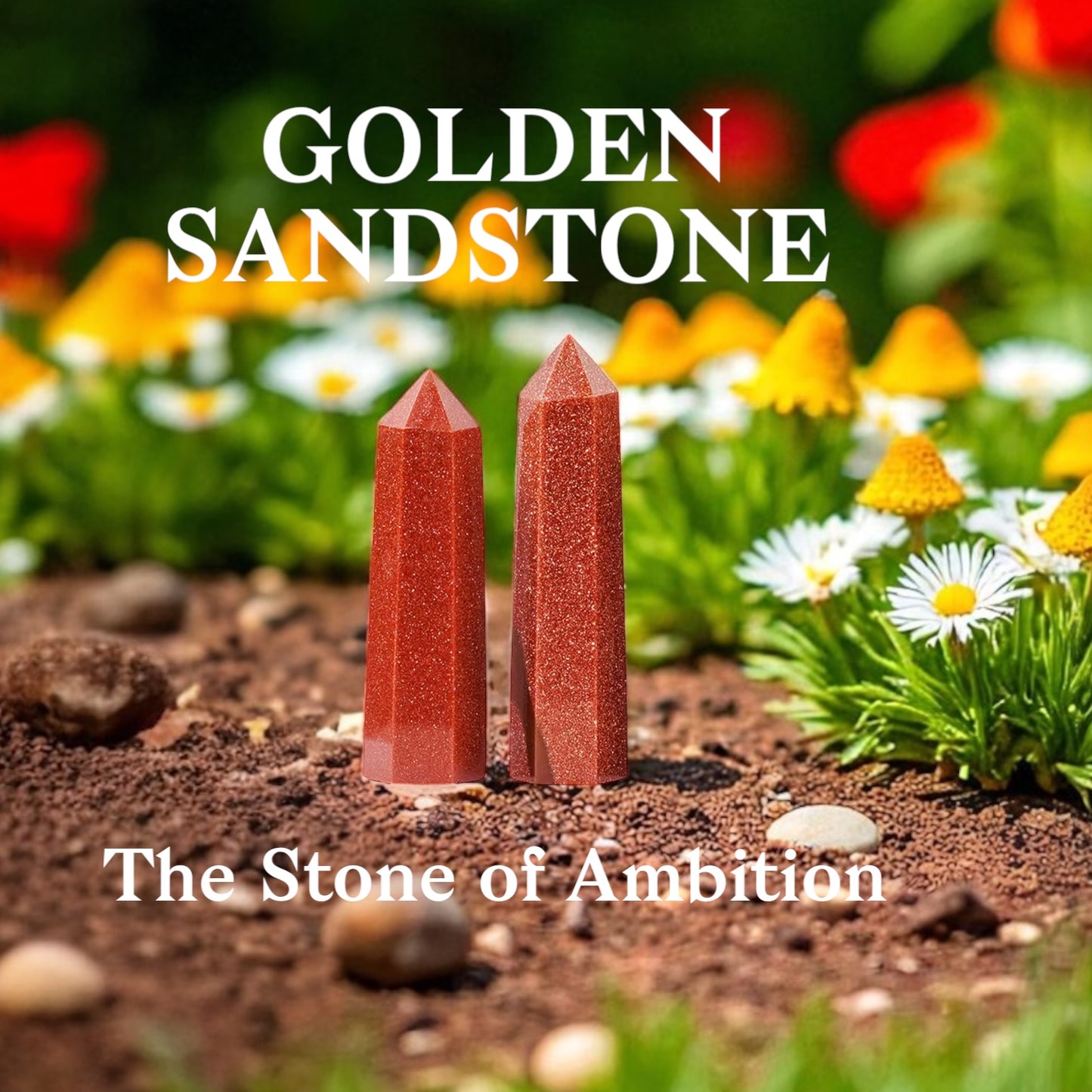Golden Sandstone Tower Obelisk Point *