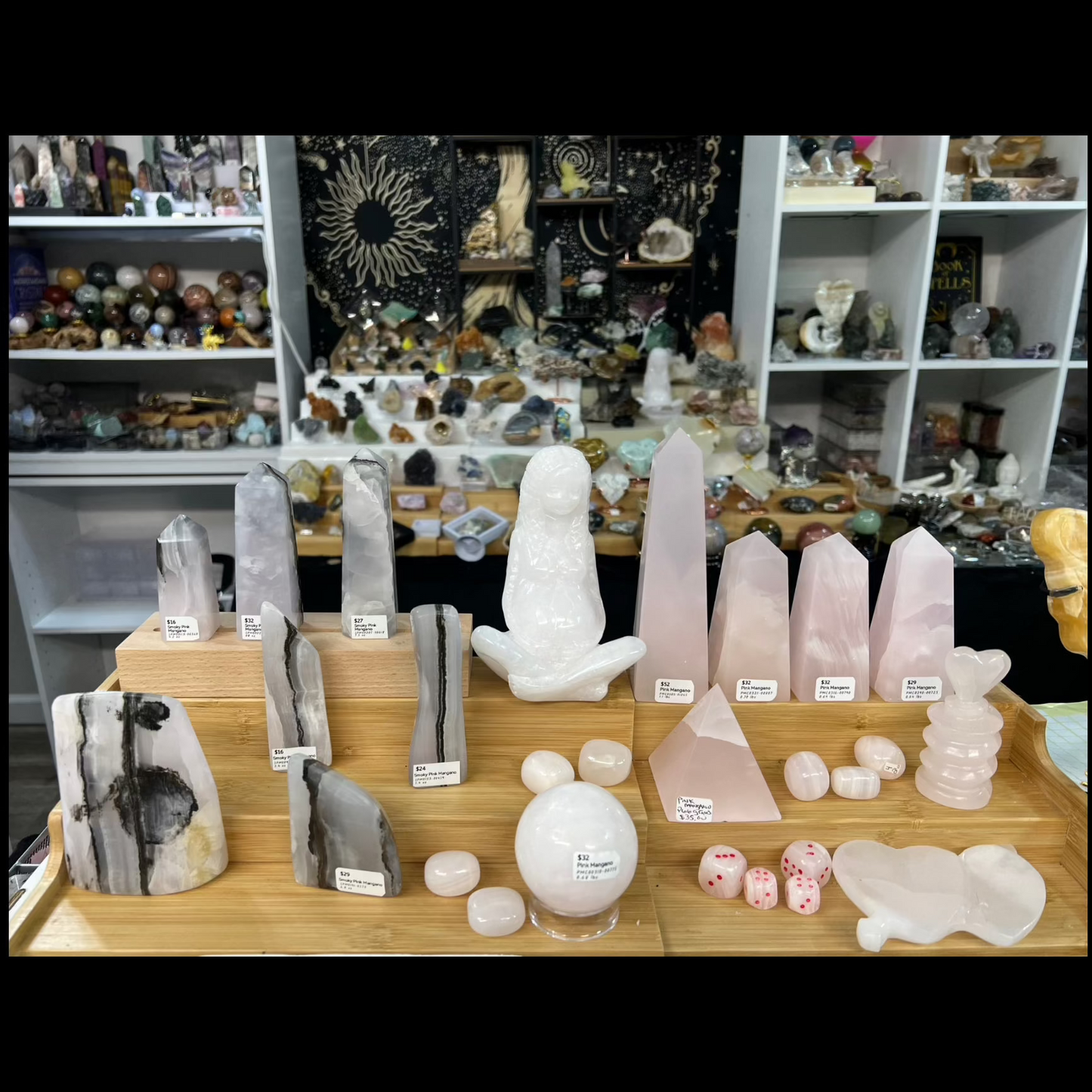 Pink Mangano Calcite Sphere *