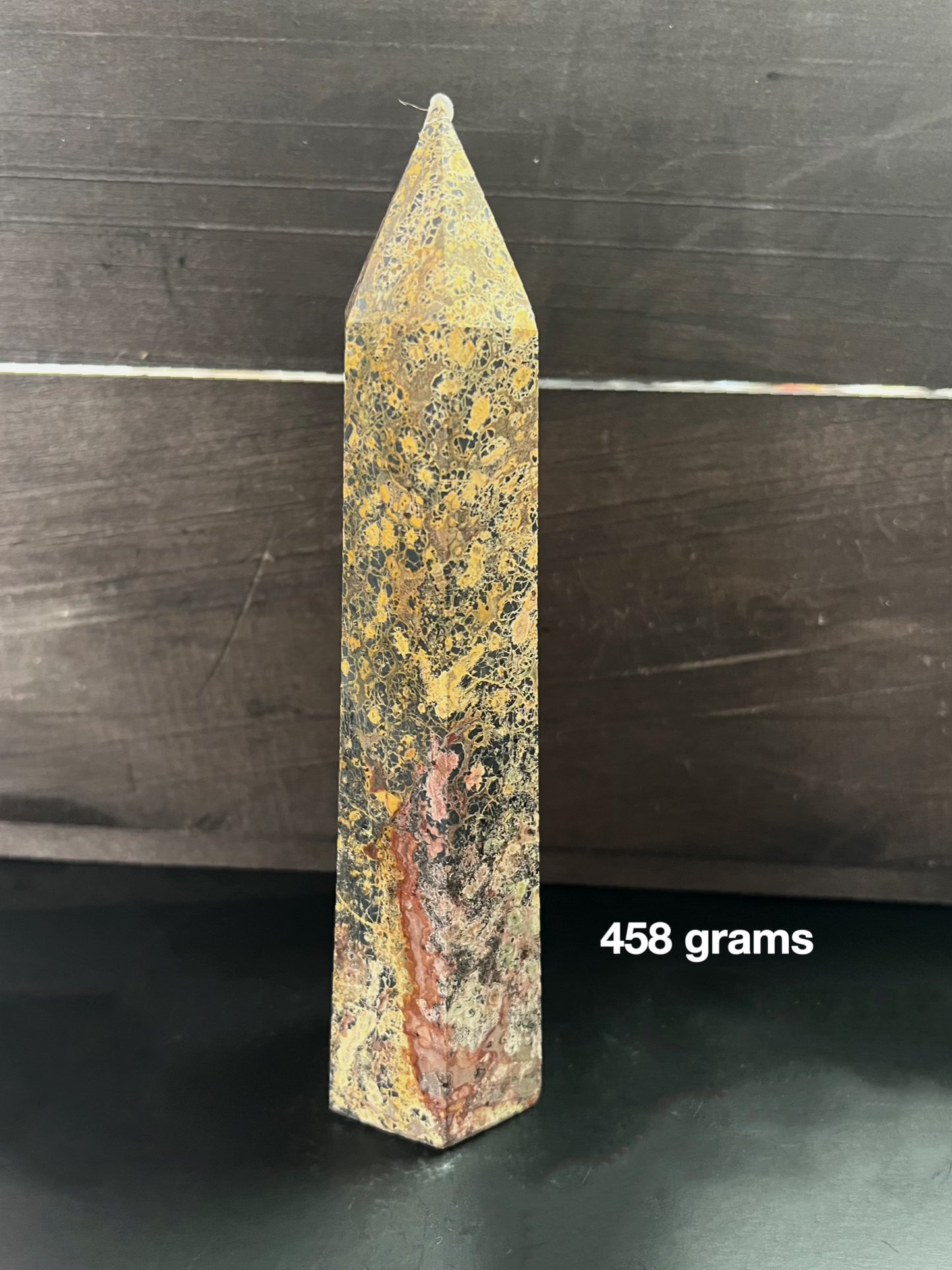 LEOPARD SKIN JASPER TOWER - Crystal Vibrations & Healing