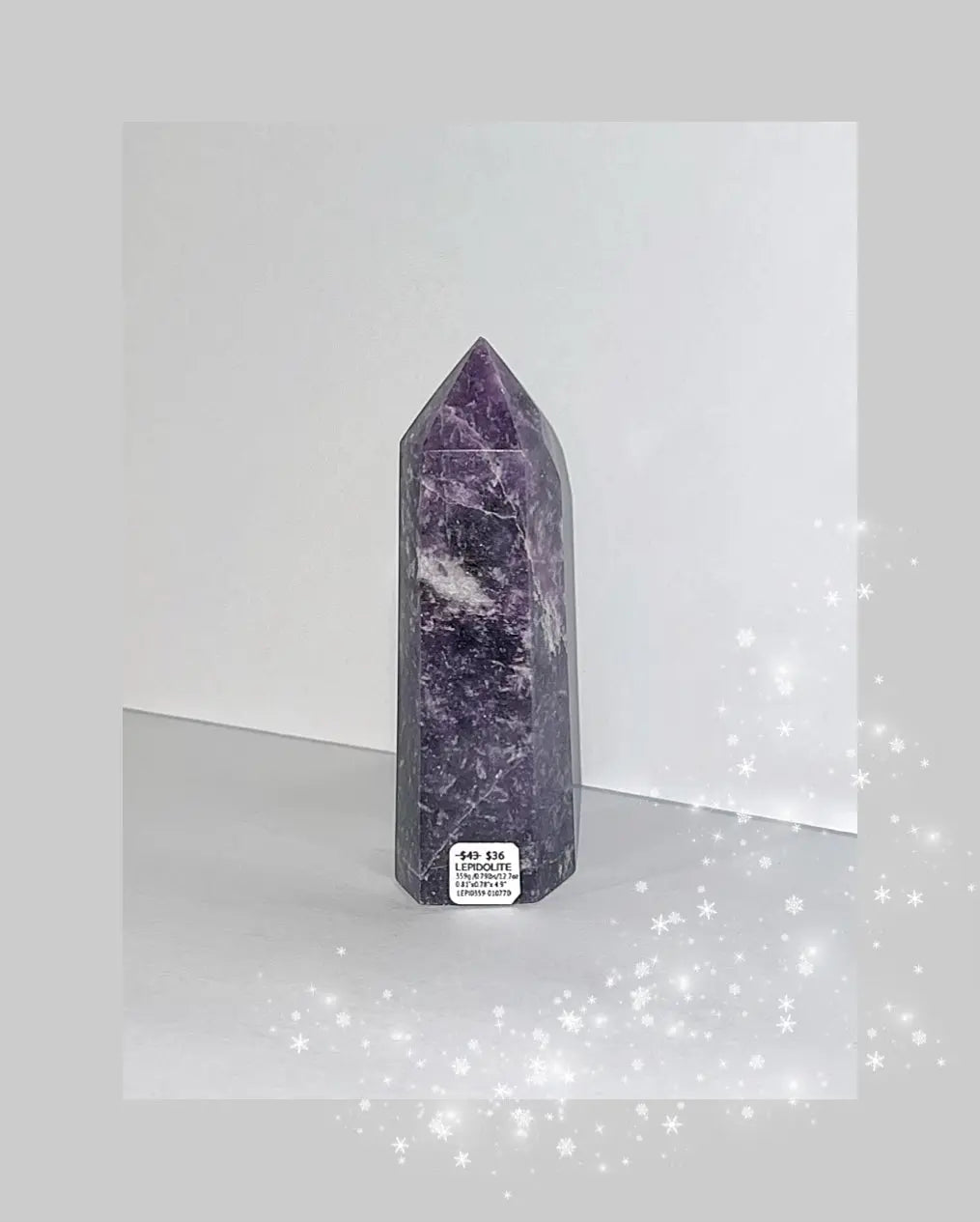 Lepidolite Obelisk Tower - Image #4