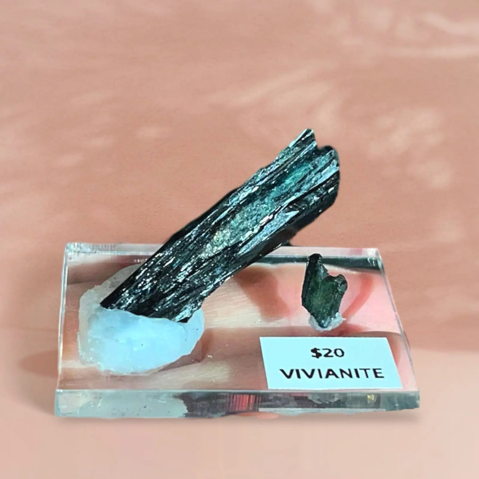 Vivianite Mounted Specimen - Image #1