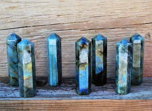 Labradorite Tower Obelisk - Crystal Vibrations & Healing