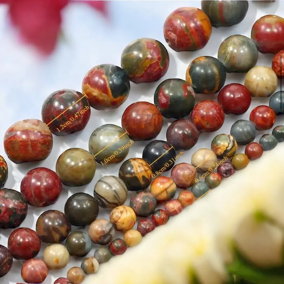 Polychrome Jasper, Polygram Jasper, Desert Jasper or Royal Savannah Jasper
 Bracelet - Image #2