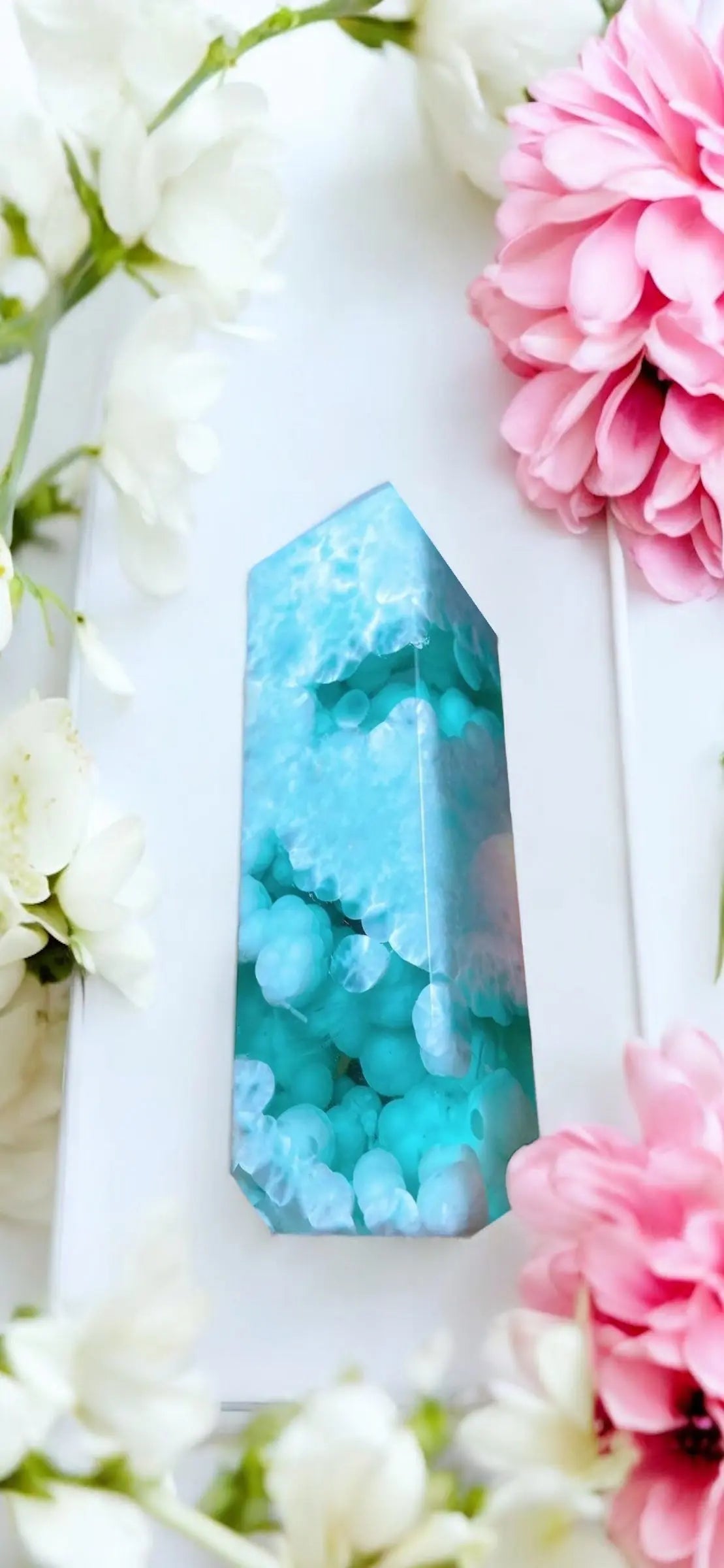 Smelting Larimar, Glass Larimar Obelisk Tower - Image #4