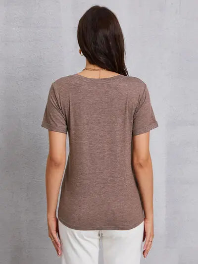 YOU CAN DO THIS COFFEE V-Neck Short Sleeve T-Shirt - Image #8