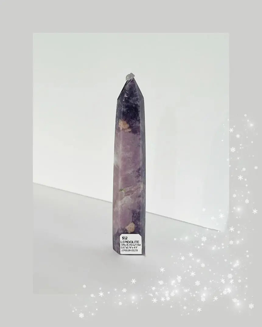 Lepidolite Obelisk Tower - Image #1