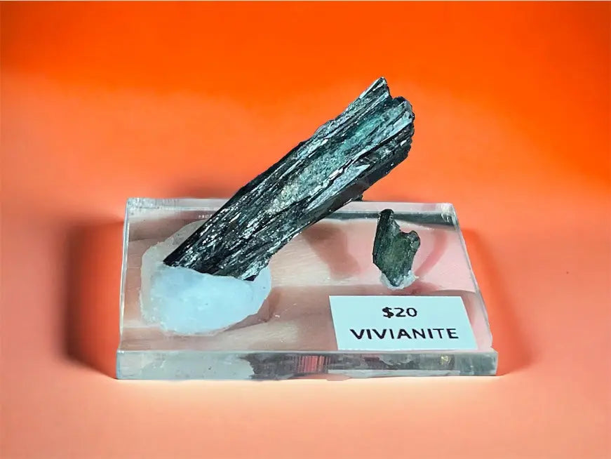 Vivianite Mounted Specimen - Image #5