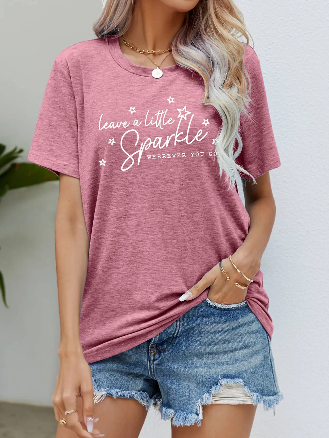 LEAVE A LITTLE SPARKLE WHEREVER YOU GO Tee Shirt - Crystal Vibrations & Healing