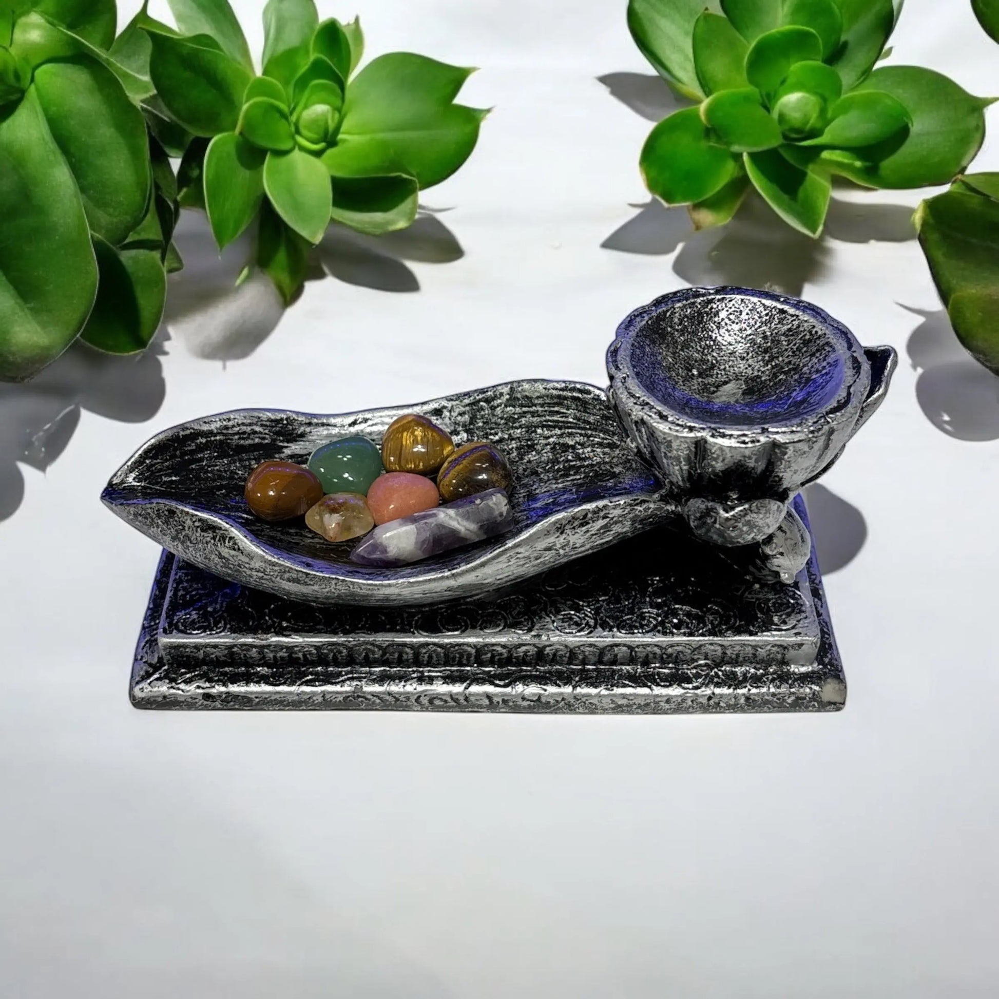 Lotus with Bowl Resin Sphere Stand - Image #2