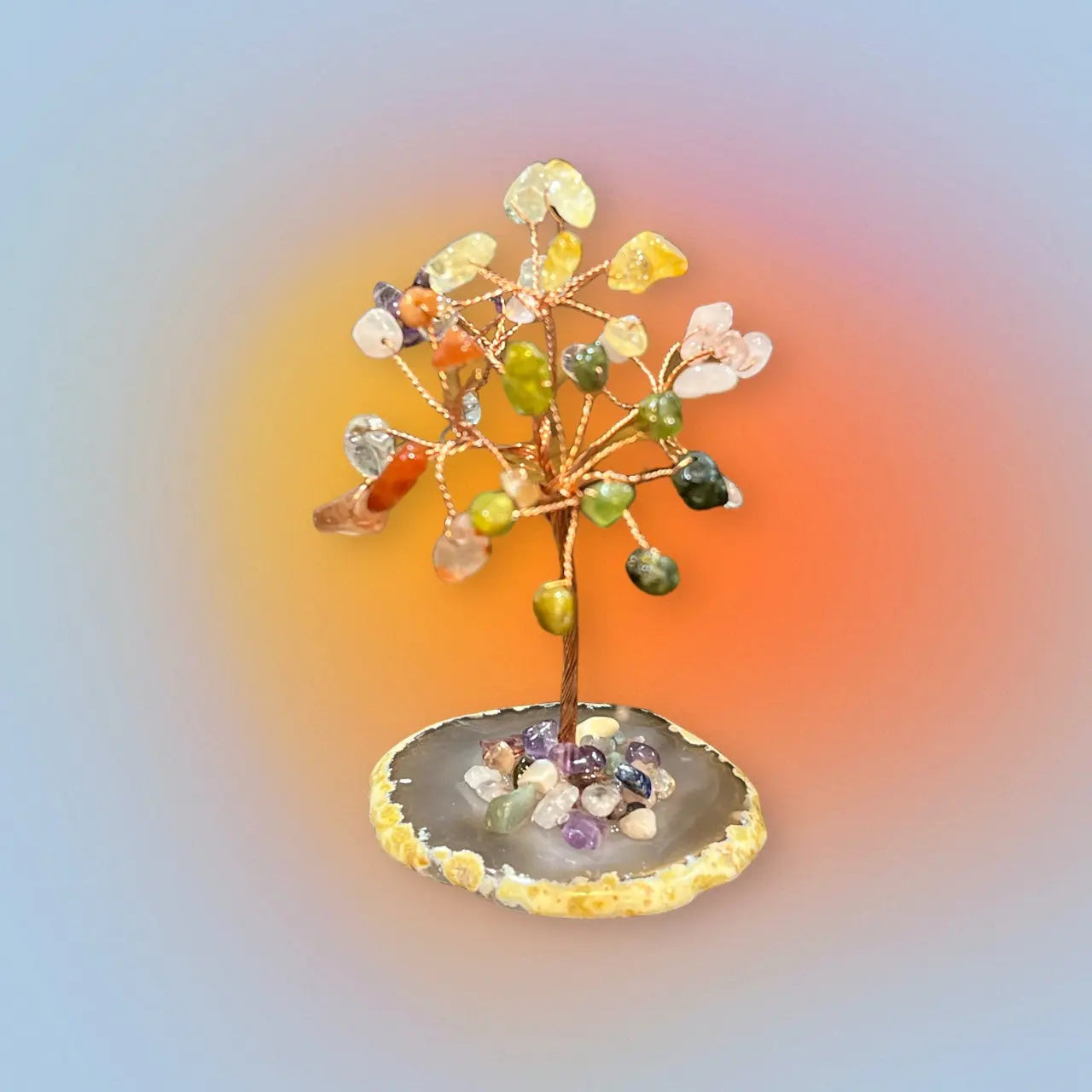 7 Chakra Crystal Gemstone Bonsai Money Tree - Image #5