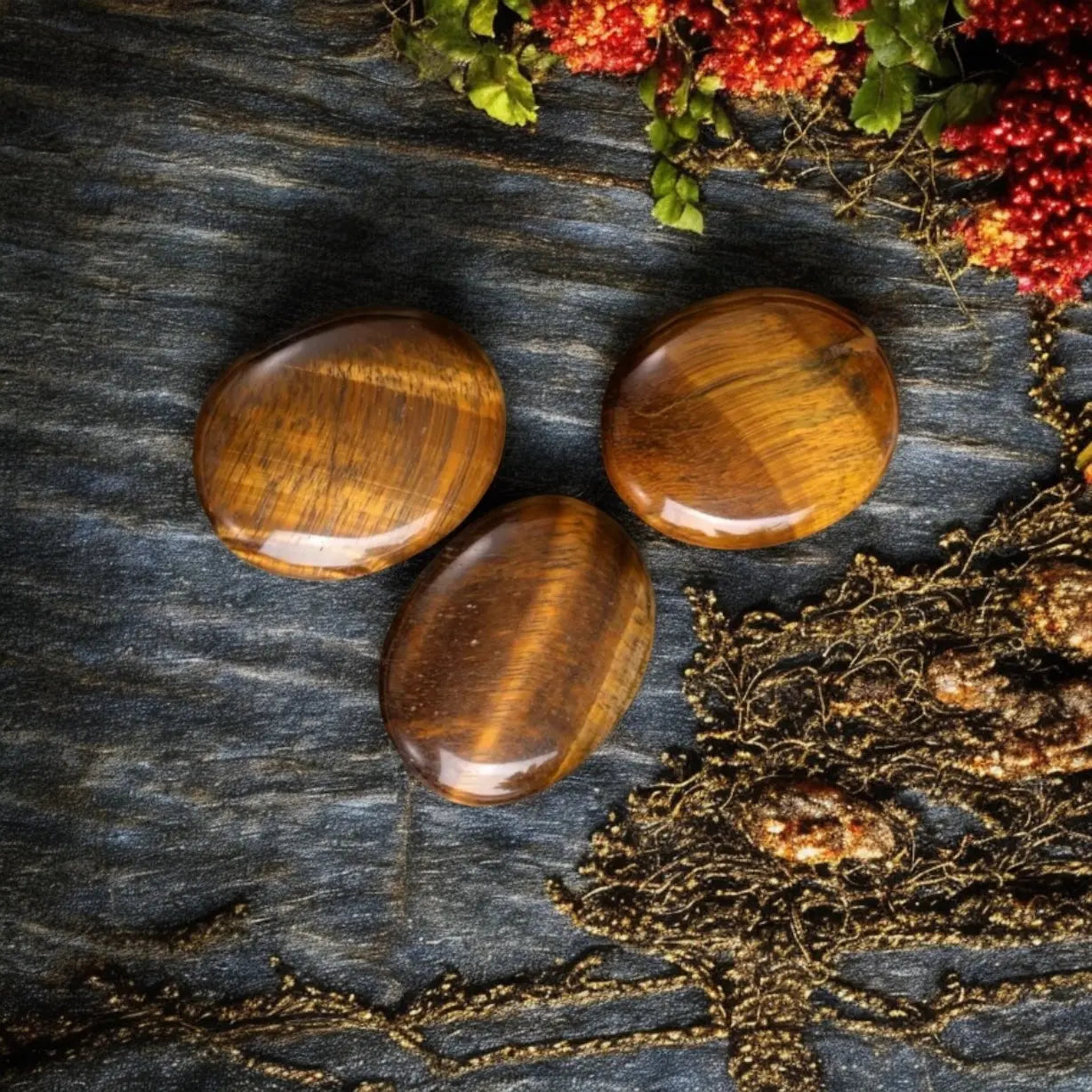 Tiger Eye Palm Stone - Image #2