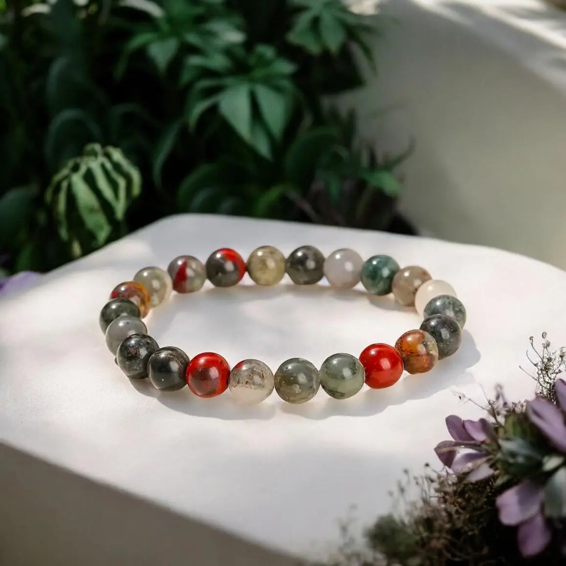 African Bloodstone, Heliotrope Bracelet - Image #1