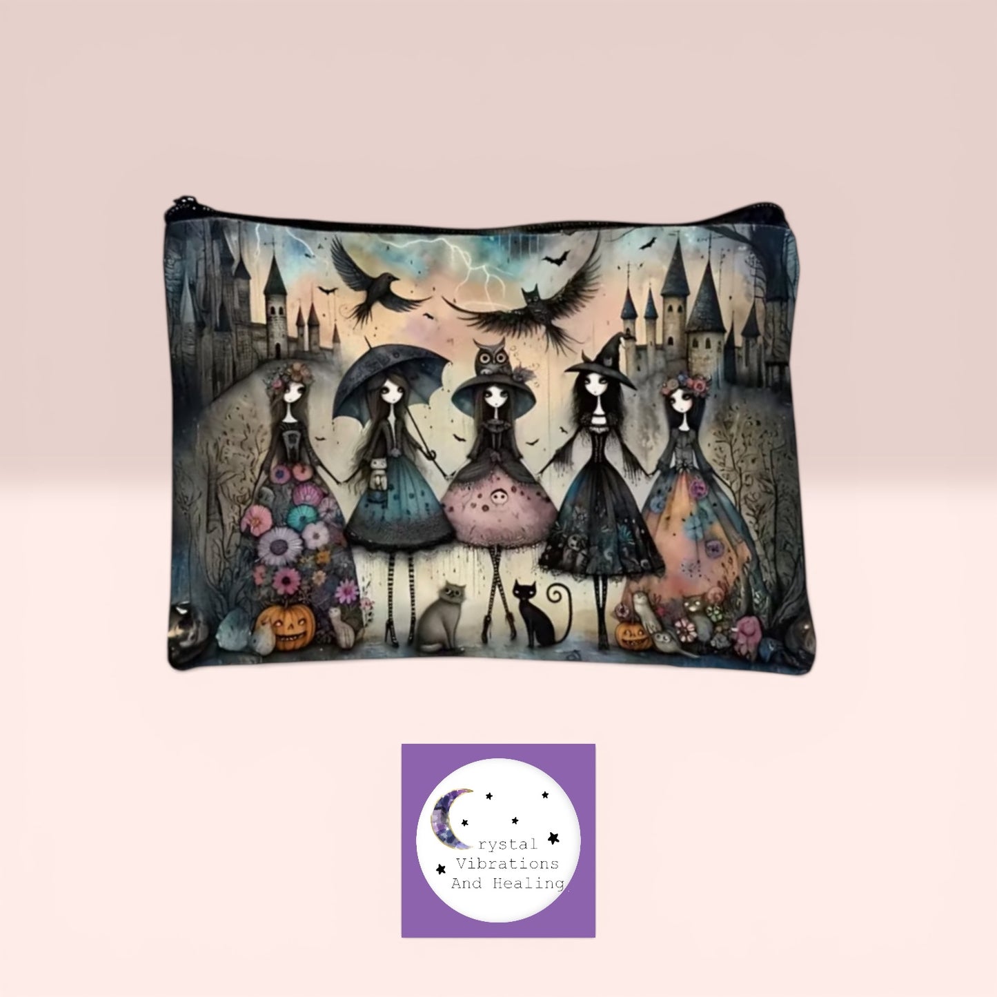Goth Witch Coven Make-Up Travel Bag