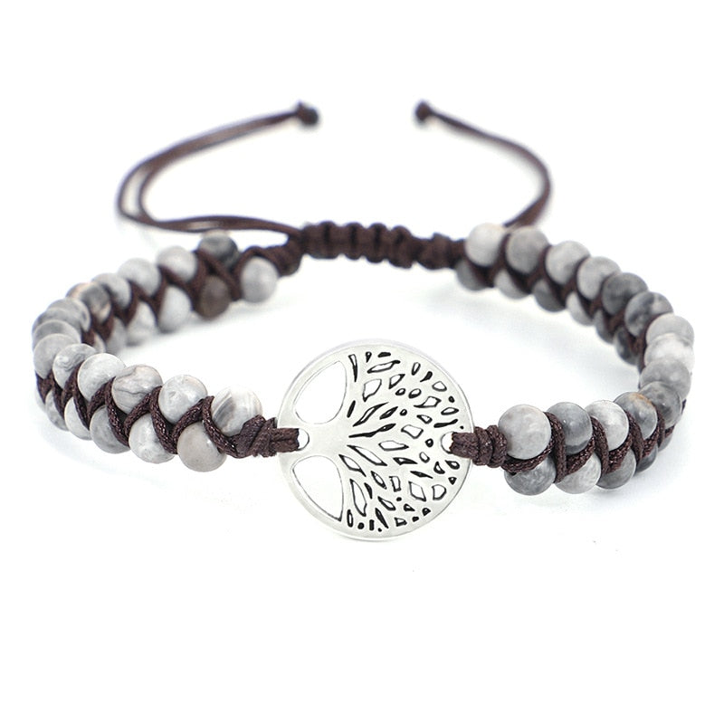 Tree of Life Charm Bracelet - Crystal Vibrations & Healing