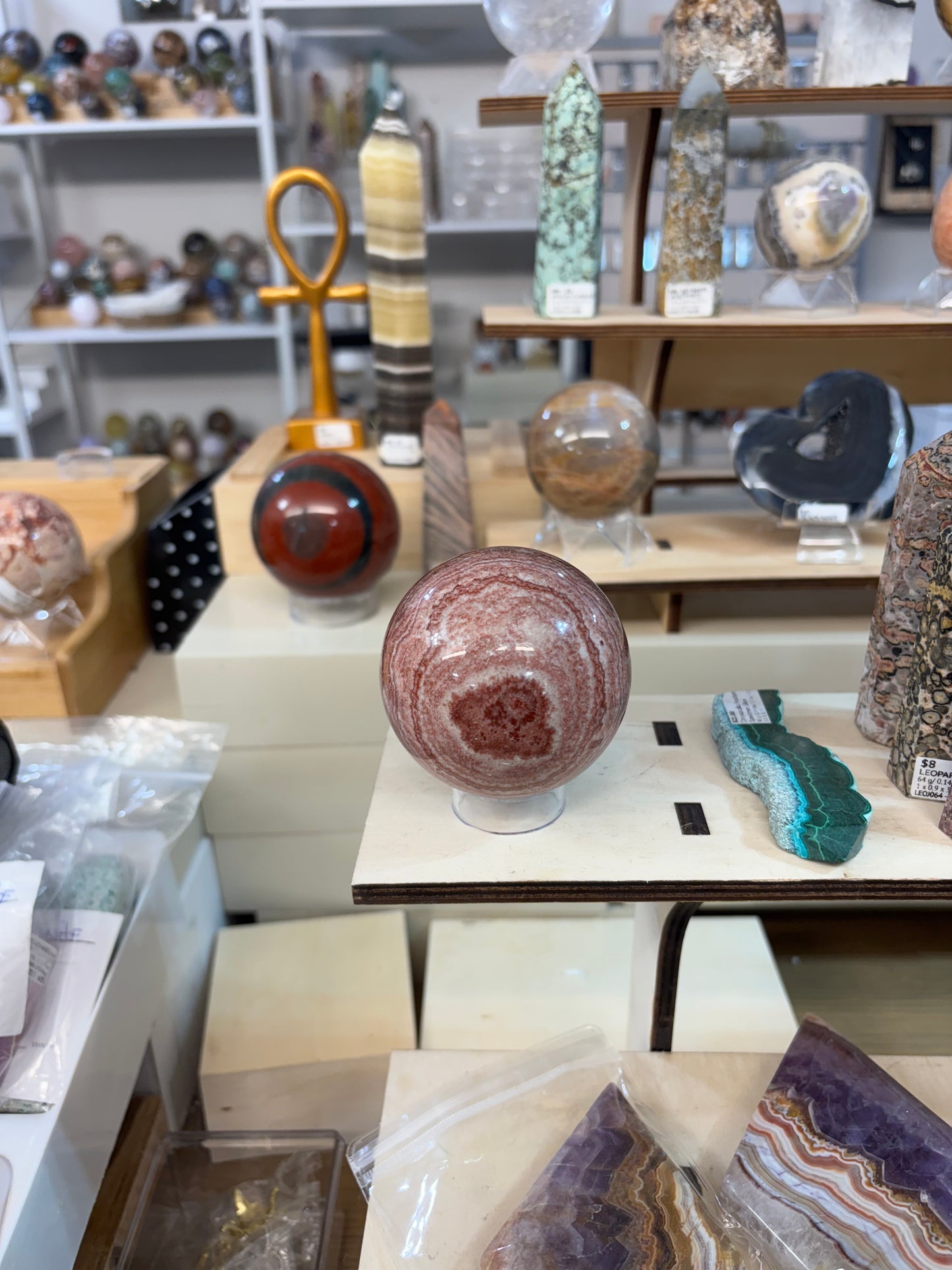 Red Calcite Sphere *