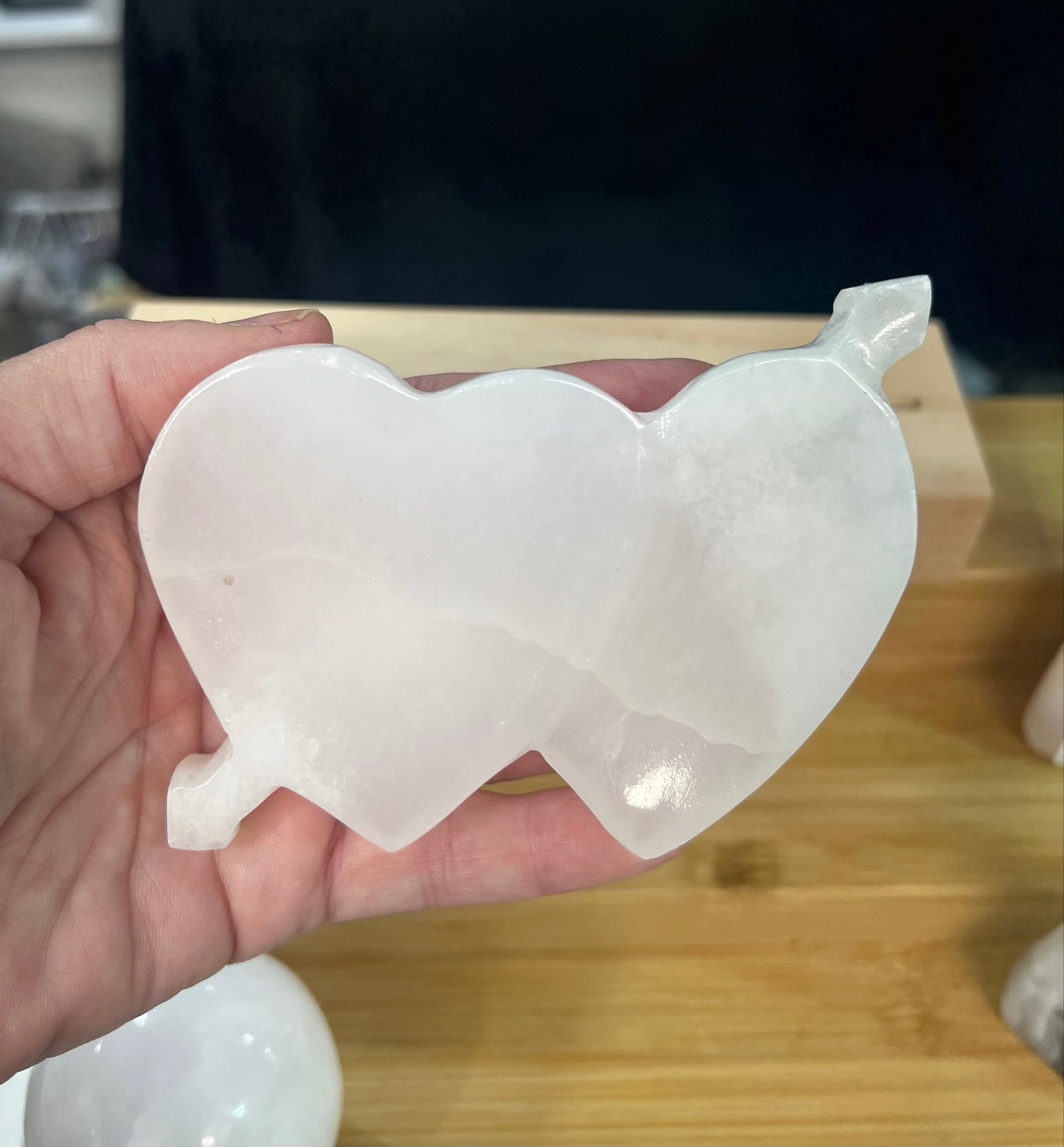 Pink Mangano Calcite Bowl