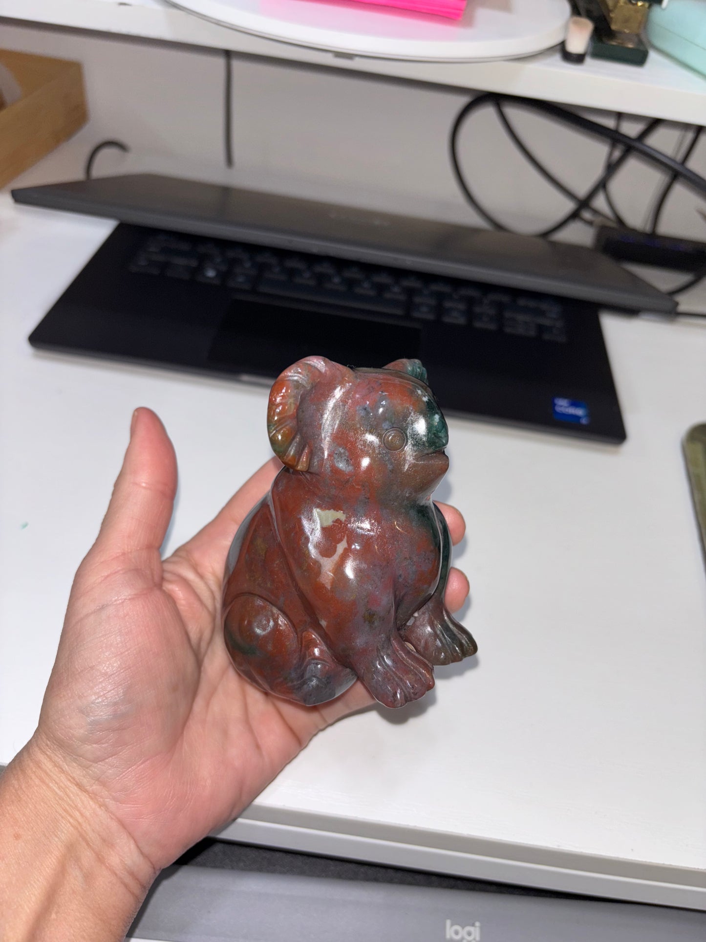 Ocean Jasper Koala Carving