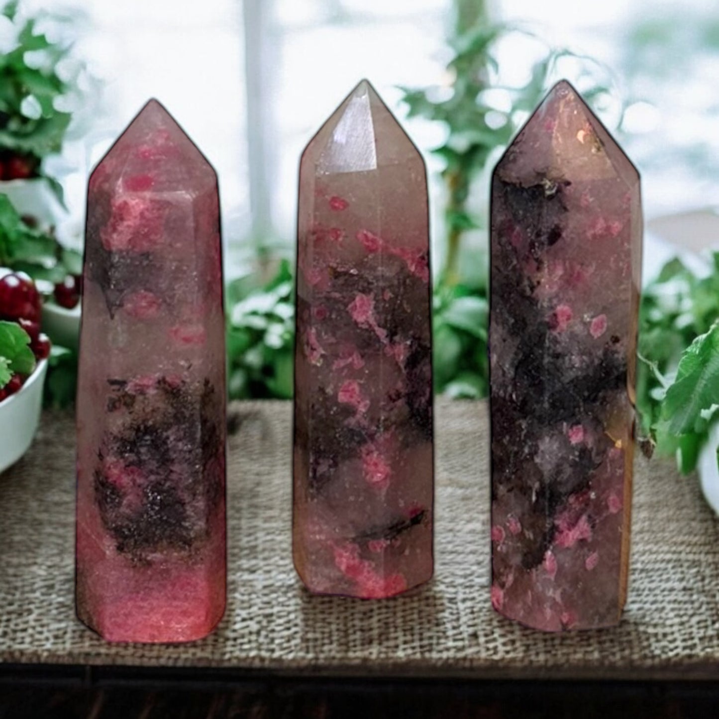 Icy Rhodonite Obelisk Tower