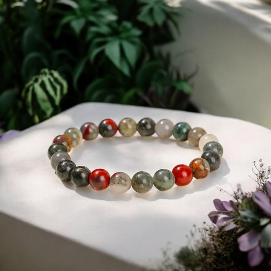 African Bloodstone, Heliotrope Bracelet