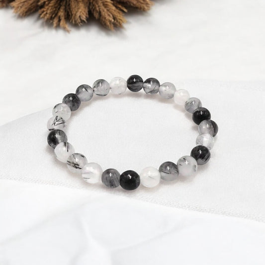 Black Tourmaline Rutilated Bracelet