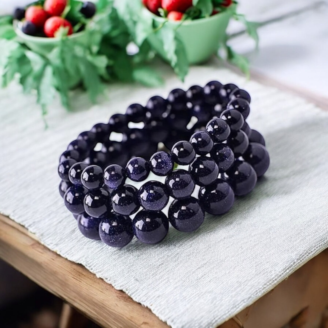 Blue Sandstone Bracelet