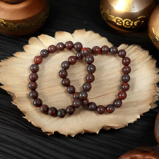 Chicken Blood Stone Jasper Bracelet *