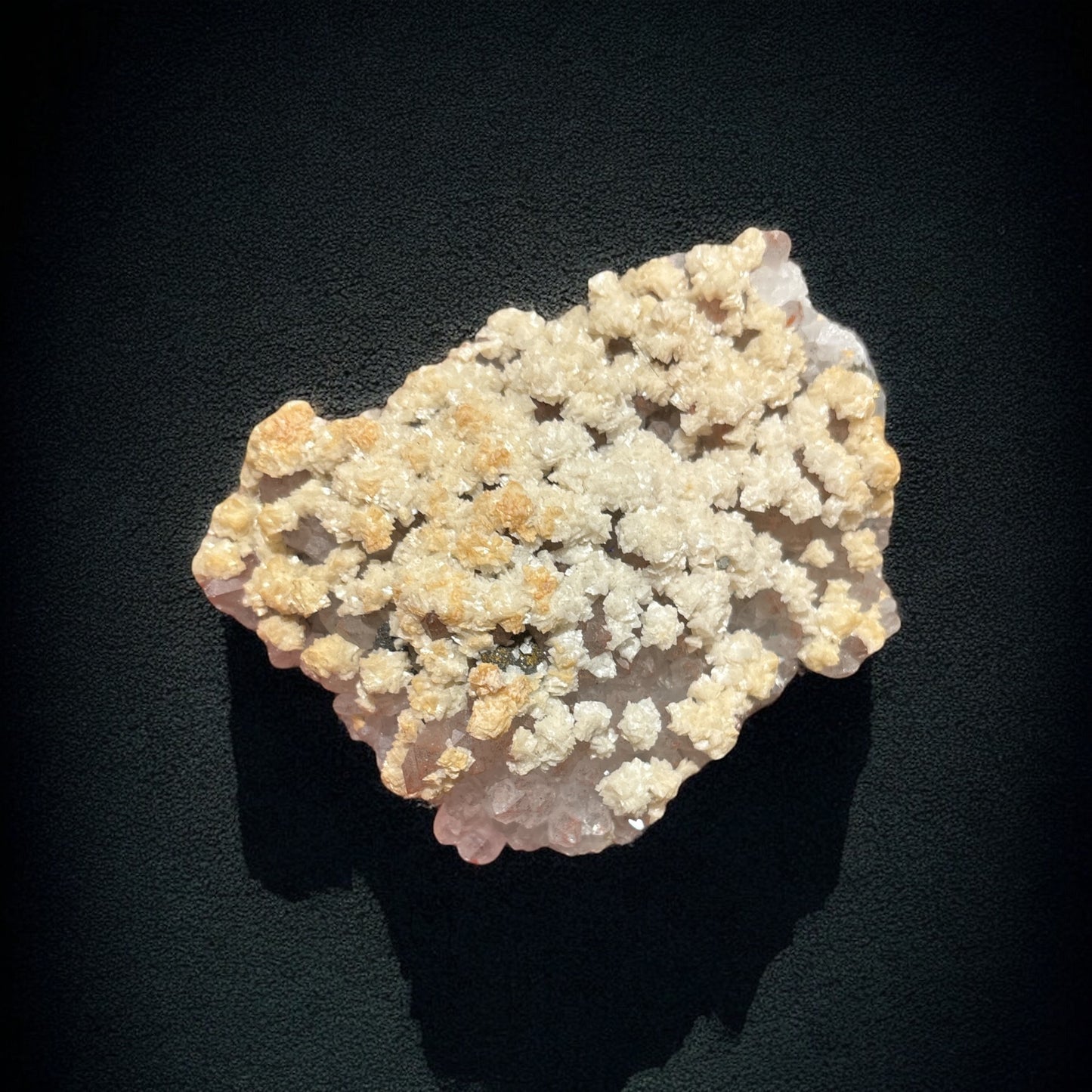 Red Quartz, Pyrite Dolomite Symbosis Specimen