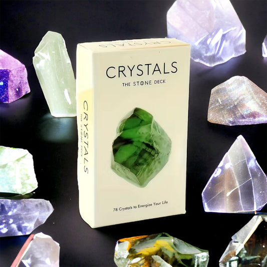 Crystal The Stone Deck, Deck: 78 Crystal Meaning Flash Cards, Crystal Tarot Cards