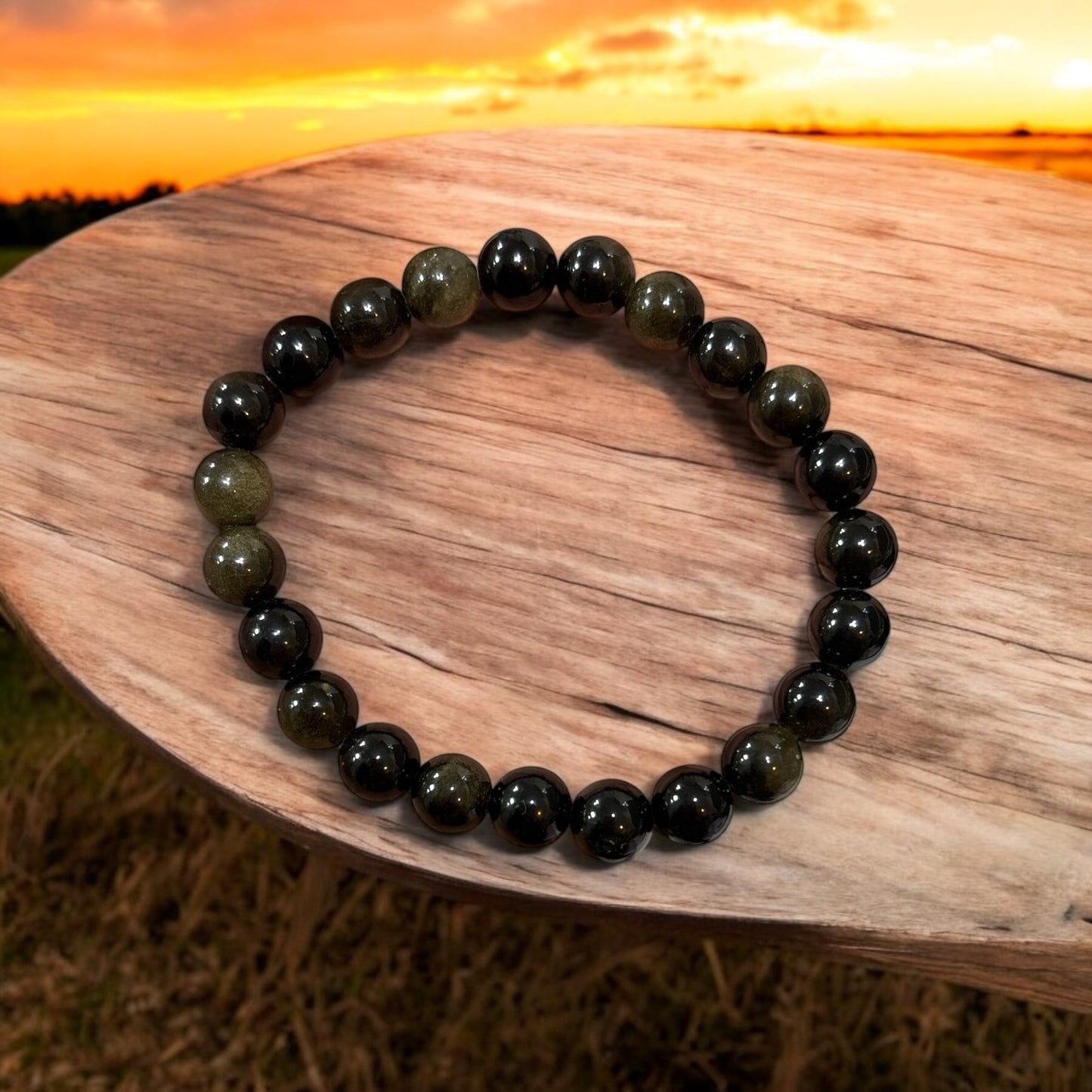 Golden Obsidian Bracelet