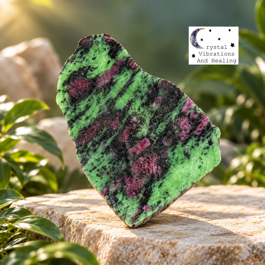Ruby In Zoisite Freeform Slab