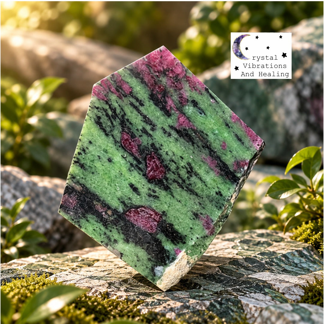 Ruby In Zoisite Freeform Slab