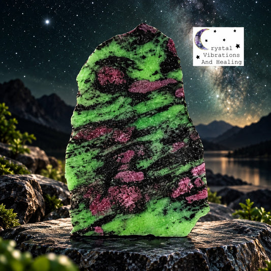 Ruby In Zoisite Freeform Slab