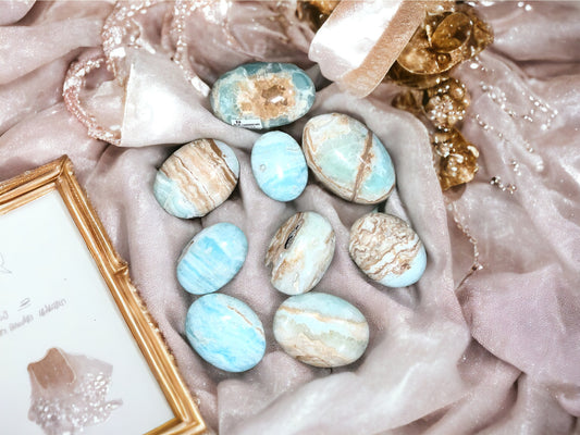 *Blue Caribbean Calcite Palm