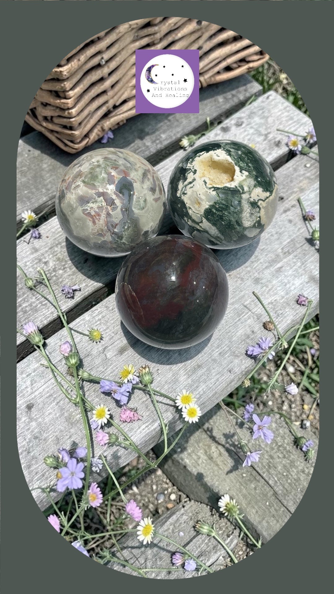 Moss Agate Sphere