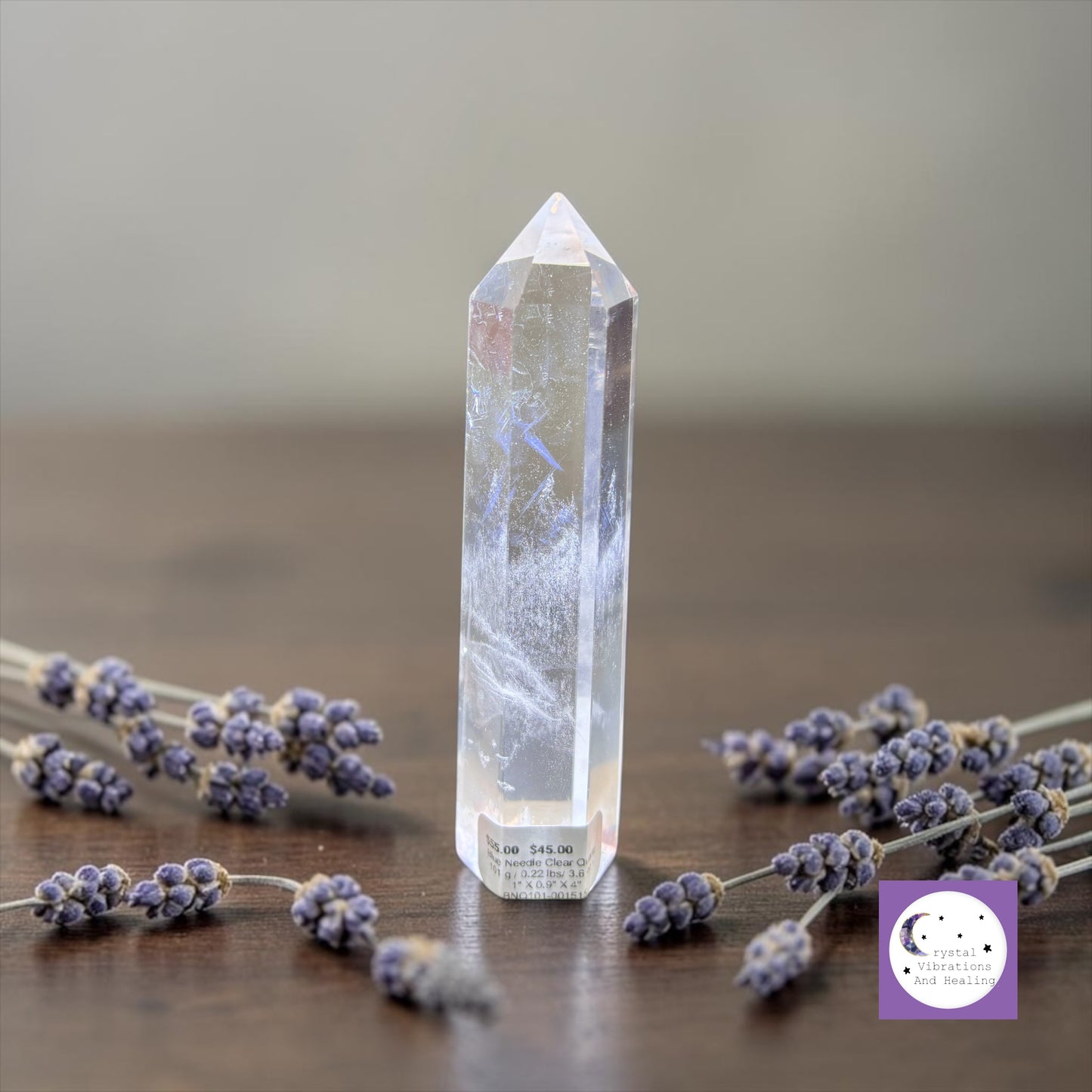 Blue Needle Clear Quartz Tower Obelisk Point *
