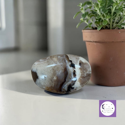Chocolate Opal Palm Stone