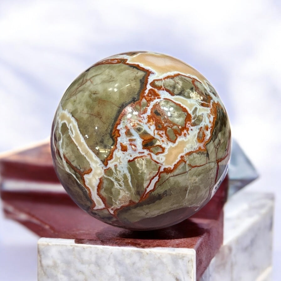 Money Agate Sphere